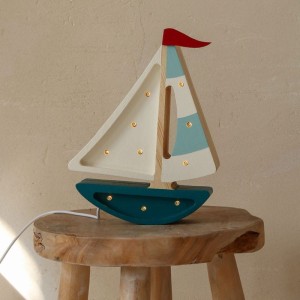 LITTLE LIGHTS - MINI LAMPE SEGELBOOT TEAL