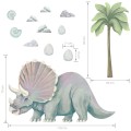 WANDAUFKLEBER DINOSAURIER TRICERATOPS