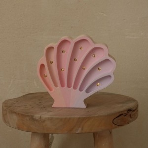 LITTLE LIGHTS - LAMPE MUSCHEL MEERJUNGFRAUEN ROSA