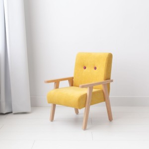 MODELINA HOME - SESSEL FÜR KINDER  GELB VELOURS 
