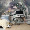 Astronauten-Tapete für Jungen