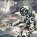 Astronauten-Tapete für Jungen