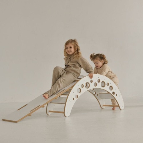 MONTESSORI ROCKER + RUTSCHE/KLETTERWAND MOON M