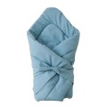 PUCKDECKE GEWASCHTE BAUMWOLLE MEERESBLAU