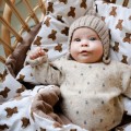MUSSELIN BABYBETTWÄSCHE FÜR SÄUGLINGE 70x100 CM TEDDYBÄREN