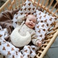 MUSSELIN BABYBETTWÄSCHE FÜR SÄUGLINGE 70x100 CM TEDDYBÄREN