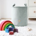 SAMT KORB FÜR SPIELZEUG MINTGRÜN