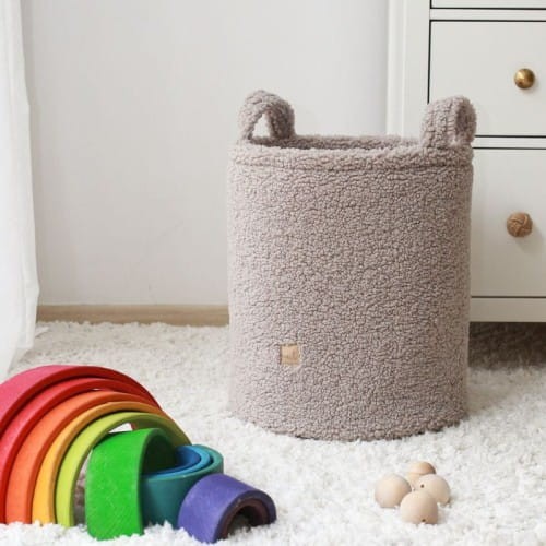 KORB FÜR SPIELZEUG TEDDY TAUPE