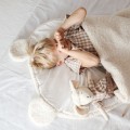 SCHLAFSACK TEDDY CREME