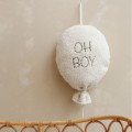 WANDDEKO BALLON OH BOY TEDDY CREME