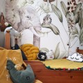 Die Tapete für das Kinderzimmer mit Safari-Motiv