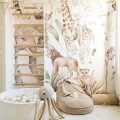 Die Tapete für das Kinderzimmer mit Safari-Motiv