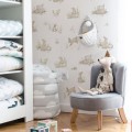 TAPETE HÄSCHEN BEIGE