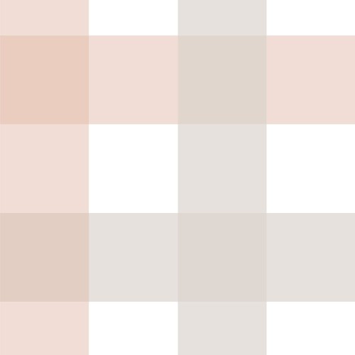 TAPETE KARO BEIGE PINK GROSS