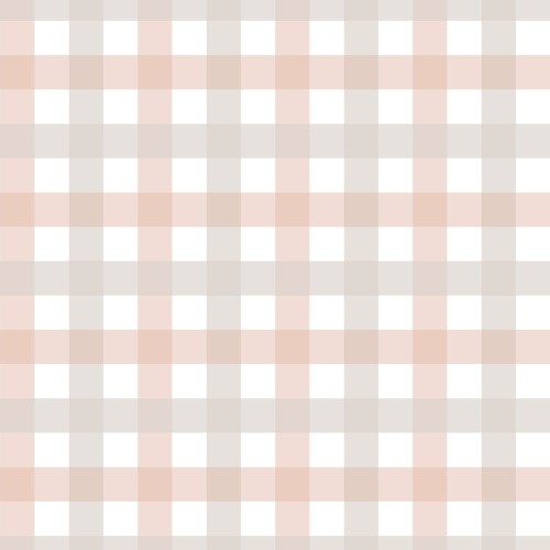 TAPETE KARO BEIGE PINK KLEIN