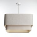 Leinenlampe im Boho-Stil