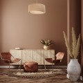 jute Doppelte Deckenleuchte Boho