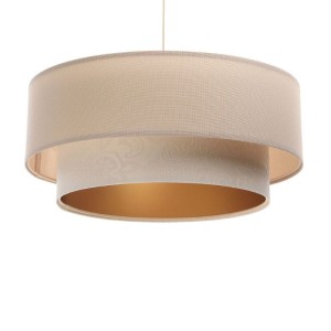 BPS KONCEPT - DOPPELTE HÄNGELAMPE BOHO LEINEN GOLD