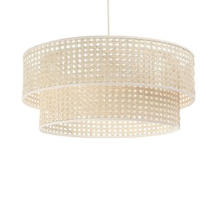 BPS KONCEPT - DOPPELTE HÄNGELAMPE RATTAN ROTANG
