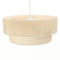 DOPPELTE HÄNGELAMPE RATTAN