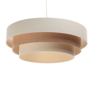 BPS KONCEPT - DREIFACHE HÄNGELAMPE BOHO LEINEN JUTE