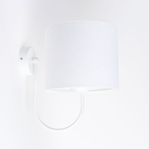 WANDLAMPE JASMIN BEBE GESTEPPT WEISS