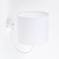WANDLAMPE JASMIN BEBE GESTEPPT WEISS
