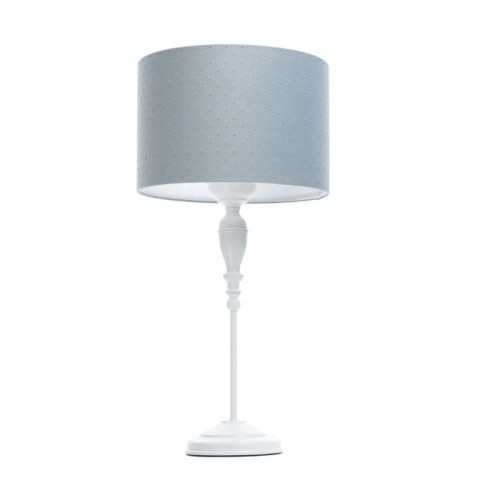 TISCHLAMPE GLAMOUR JASMIN BEBE GESTEPPT BLAU