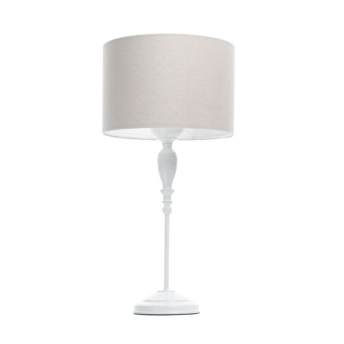 TISCHLAMPE GLAMOUR JASMIN BEBE GESTEPPT LEICHT CREMIG