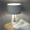 STATIV TISCHLAMPE JASMIN BEBE GESTEPPT BLAU
