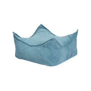 MEOW BABY - QUADRATISCHER CORD-SITZSACK AESTHETIC TÜRKIS 