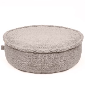 MEOW BABY - RUNDER POUF BEARLY HELLGRAU
