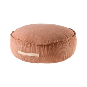 MEOW BABY - RUNDER CORD-POUF ZIEGELROT