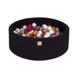 MEOW BABY - TROCKENES BALLBAD RUND BAUMWOLLE SCHWARZ
