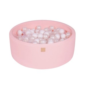 MEOW BABY - TROCKENES BALLBAD RUND BAUMWOLLE HELLROSA