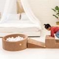 TROCKENES BALLBAD RUND BEIGE