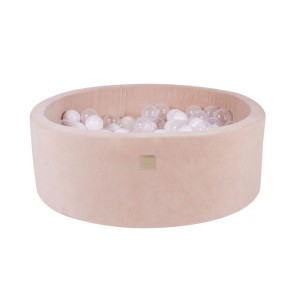 MEOW BABY - TROCKENES BALLBAD RUND VELVET ECRU