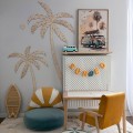 WANDEKORATION FÜR DAS KINDERZIMMER PALMEN