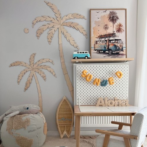 WANDEKORATION FÜR DAS KINDERZIMMER PALMEN – SET 2 STK