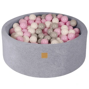 MEOW BABY - TROCKENES BALLBAD RUND VELVET HELLGRAU