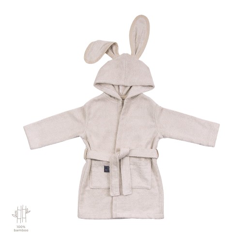 BADEMANTEL FÜR KINDER BEIGE