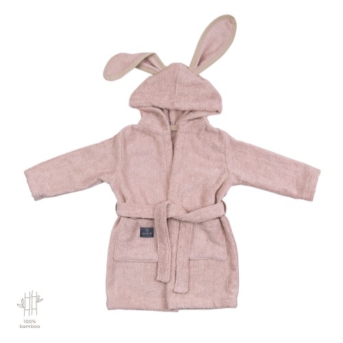 BADEMANTEL FÜR KINDER ROSA