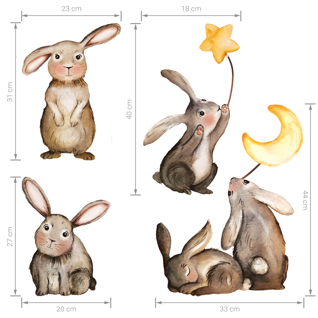 wall stickers bunnies