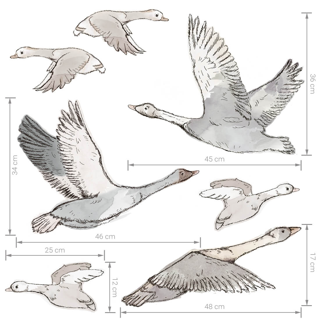 geese wall stickers